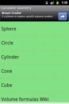 Geometry Calculator 1 تصوير الشاشة