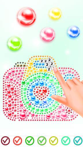 Magnetic Balls Color By Number - Magnet Bubbles screenshot 2