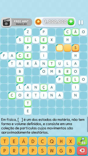 Palavras Cruzadas Questionário screenshot 2
