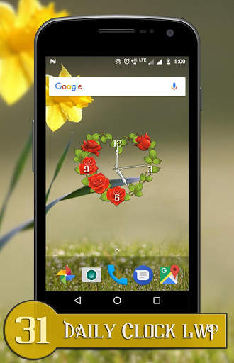 Daily clock live wallpaper screenshot 2