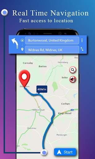 Voice GPS Navigation & Map Driving Directions screenshot 2
