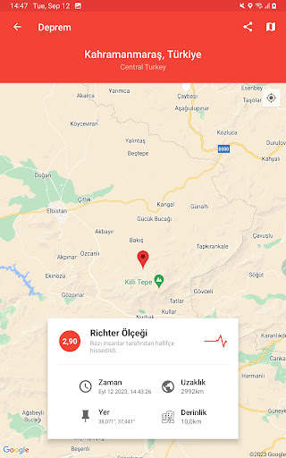 Deprem Uyarılarım screenshot 5