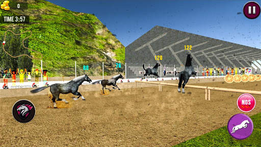 Angry Horse Racing 3D Simulator स्क्रीनशॉट 2