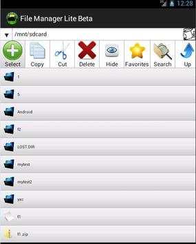 File explorer / manager Lite screenshot 3