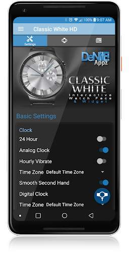 Classic White HD Watch Face screenshot 4