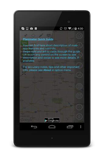 Planimeter Area Measure Guide 9 تصوير الشاشة