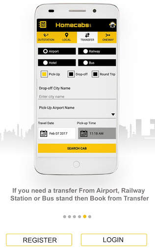 Home Cabs: Taxi Cab Service screenshot 2