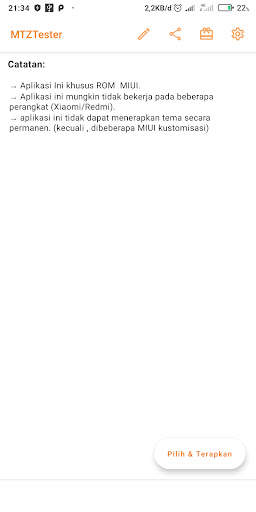 MTZ Tester - Apply MIUI Theme screenshot 1