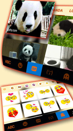 Cute Baby Panda 2 Keyboard Background screenshot 5