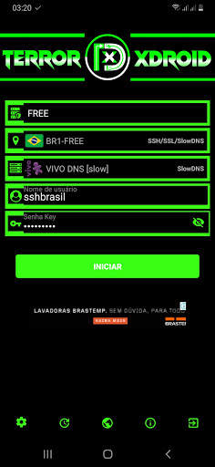 TERRORXDROID SSH/SlowDNS/SSL) screenshot 2