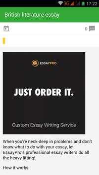 College Essay writing service screenshot 2