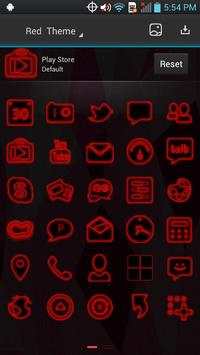 Next Launcher - Red Theme screenshot 3