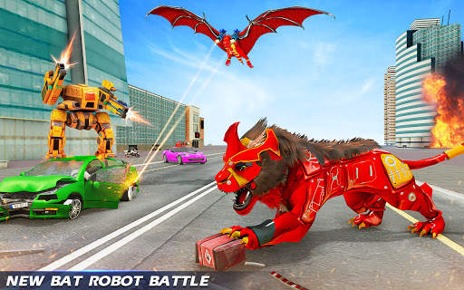 Lion Robot Transform Games 3d screenshot 2