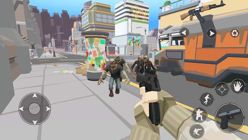 Zombie Battleground: Shooting Games Pixel FPS 3D screenshot 1