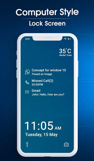 Computer Style Lock Screen Pro 2020 3 تصوير الشاشة