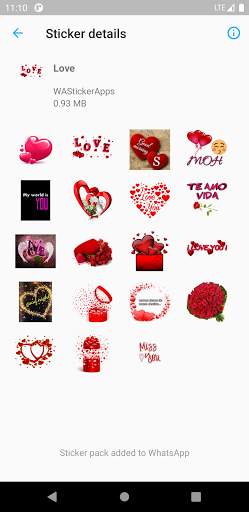 Love Stickers for WhatsApp 2021 💕❤ screenshot 3