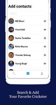 Fake Video Call - Indian Cricket Team screenshot 7