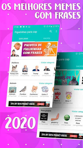 Figurinhas engraçadas para WhatsApp com frases 🤣 screenshot 1