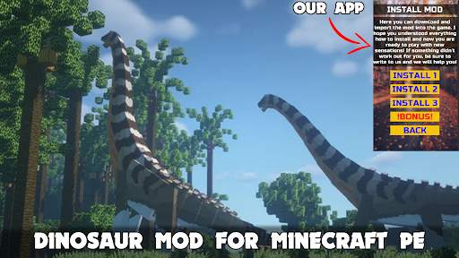 Dinosaur Minecraft Mod MCPE screenshot 4