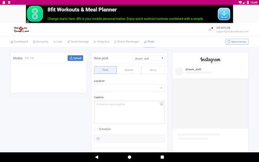Multiple Accounts Messenger & Poster For Instagram screenshot 14