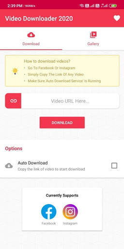 Video Downloader- for Facebook And Instagram screenshot 1