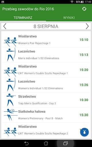 Przebieg zawodów do Rio 2016 screenshot 6