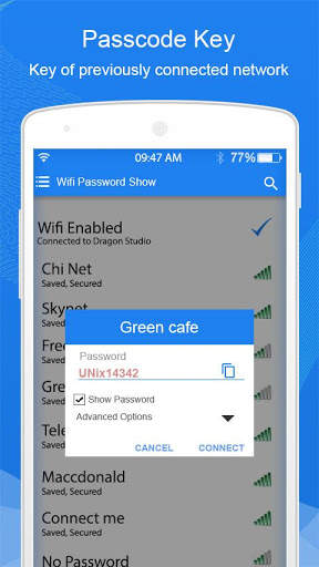Wifi (WPA) wachtwoordsleutel Show screenshot 5