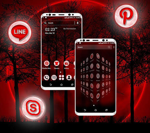 Dark Night Launcher Theme screenshot 2