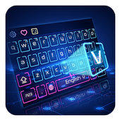 Hologram Neon Klavye Tema icon