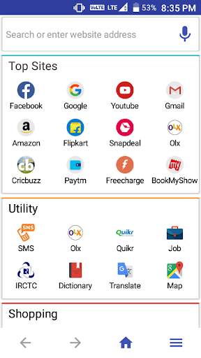 Lite Browser screenshot 1