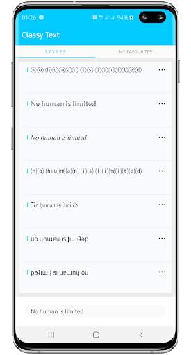 Awesome Stylish Fonts for Social Media Apps screenshot 1