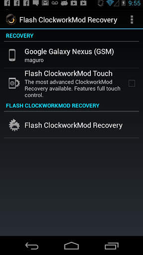ROM Manager screenshot 8