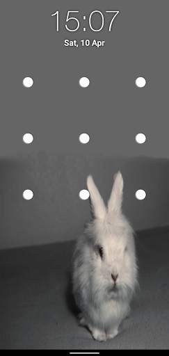 Bunny Pattern Lock Screen screenshot 3