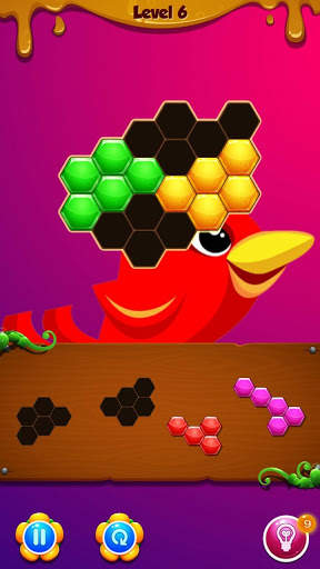 Red Bird Hexa Puzzle screenshot 2