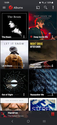 PlayerPro Red Fusion Skin screenshot 2