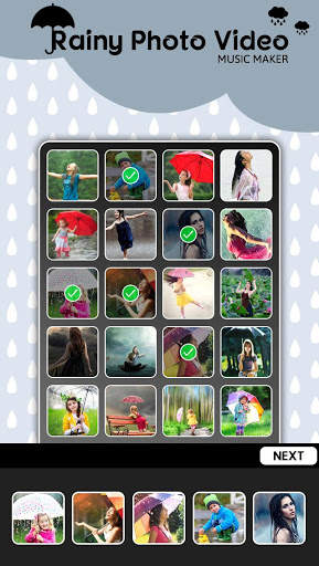 Rainy Photo Video Music Maker screenshot 1
