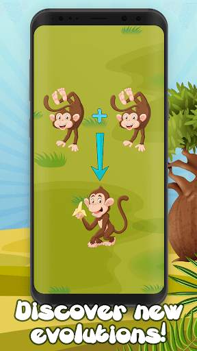 Monkey Clicker Evolution and Merge Game screenshot 2
