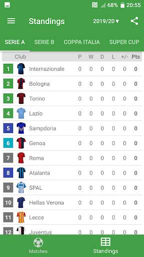 Live Scores for Serie A 2020/2021 screenshot 2