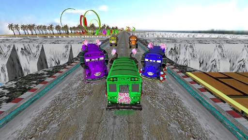 School Bus Simulator Car Driver 3D Racing Highway screenshot 3