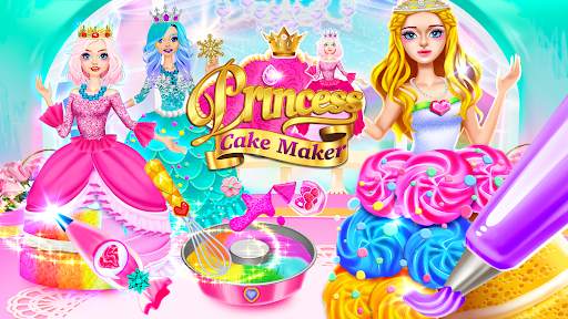 Rainbow Princess Cake Maker - Kids Cooking Games screenshot 1