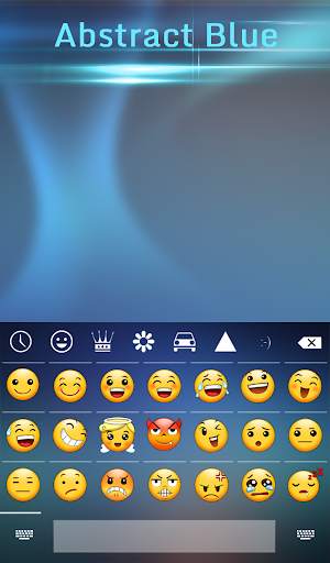 Abstract Blue Animated Keyboard + Live Wallpaper screenshot 4