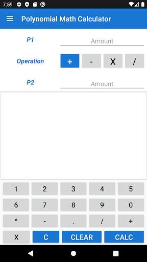 Polynomial Calculator screenshot 1