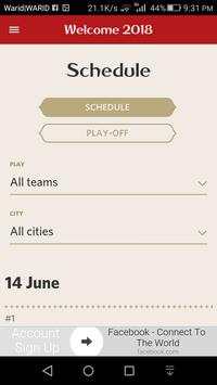 FIFA 2018 live , Schedule screenshot 3