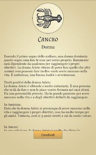 Profilo zodiacale e oroscopo screenshot 5