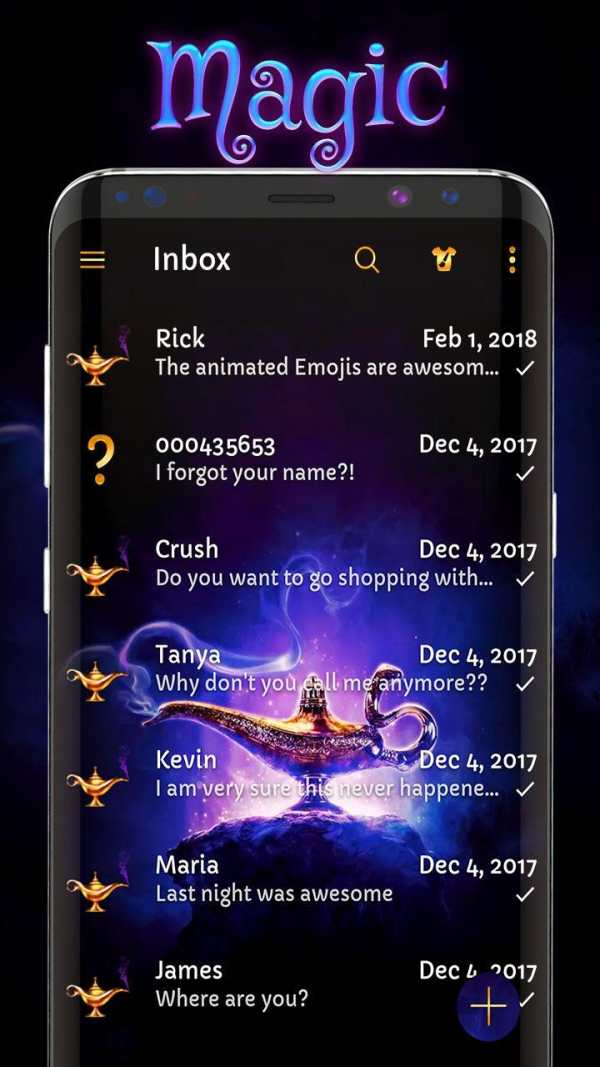 Messenger theme SMS version screenshot 1