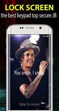 Justin Bieber lock screen Themes JB Snap wallpaper screenshot 3