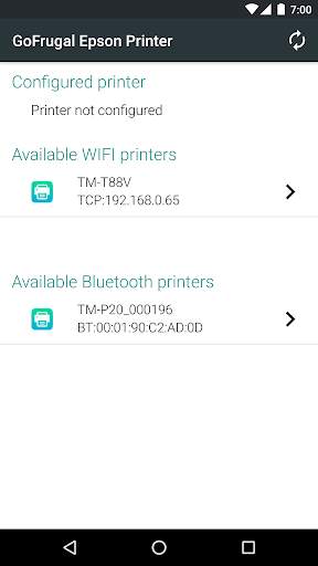 GoFrugal Epson Printer screenshot 1