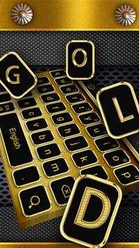 Metal Gold Keyboard screenshot 1