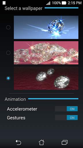 Diamonds Live Wallpaper Free screenshot 5