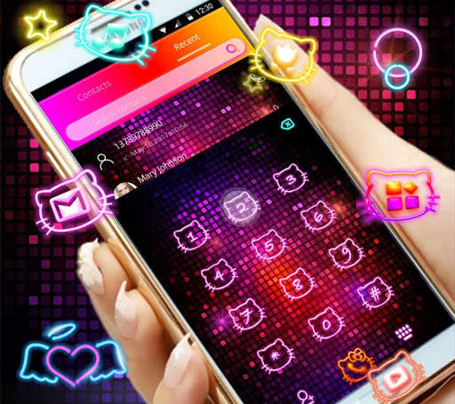 Kitty Cool Neon Theme screenshot 1